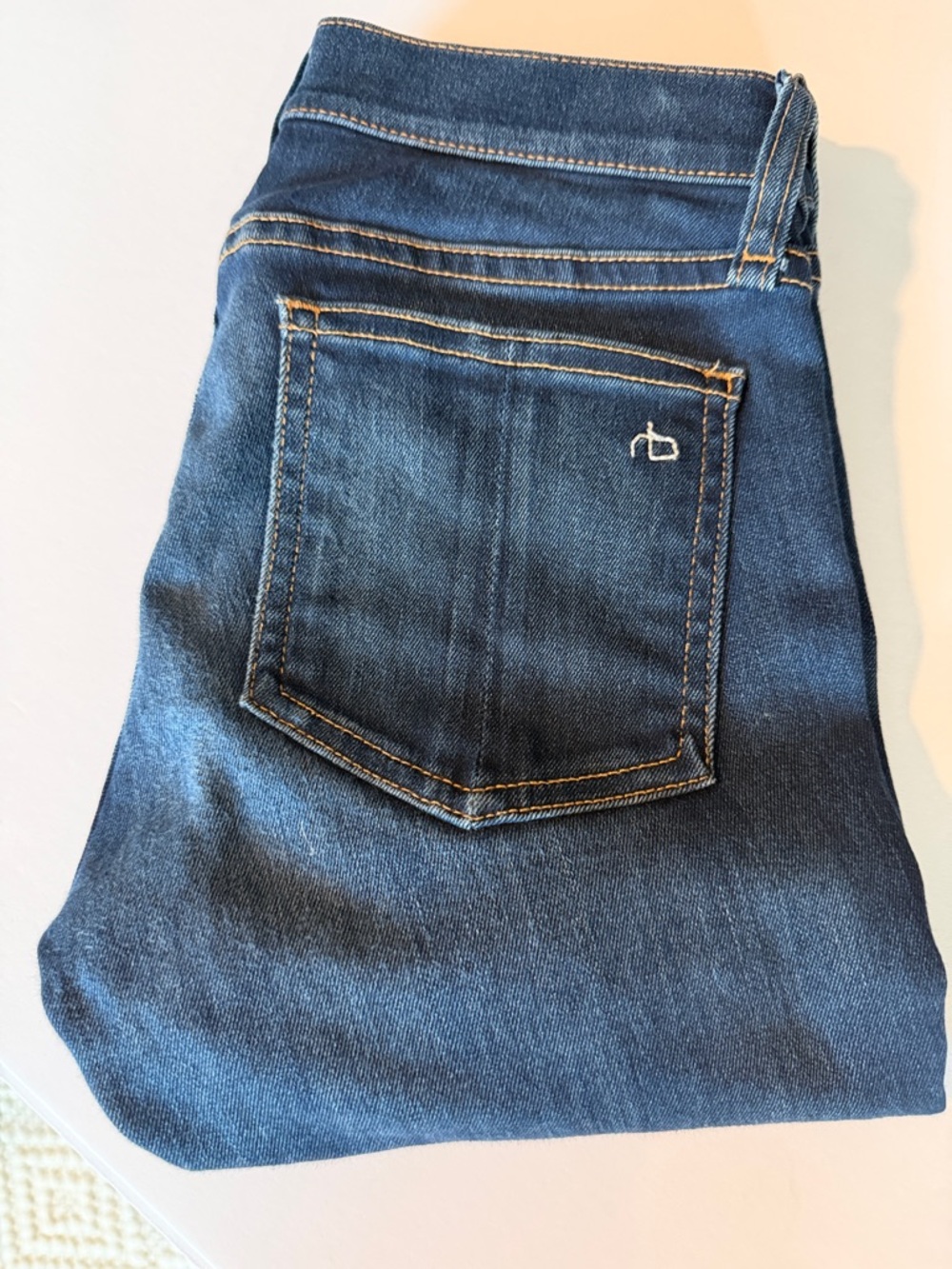 rag &‎ bone Women's Skinny Jeans in Dark Blue Denim Sz 24